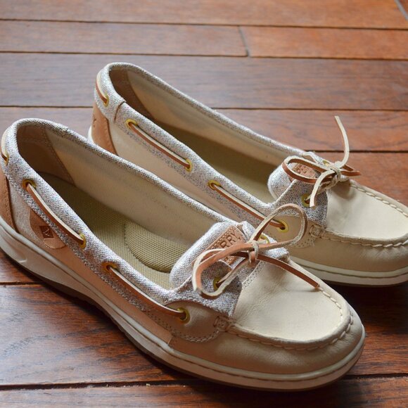 NWOT Women's Sperry Angelfish Confetti Oat Boat Shoes Size 7.5 - Picture 8 of 8